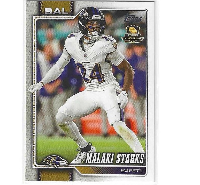 2025 Topps Football Malaki Starks RC #207 Baltimore Ravens front