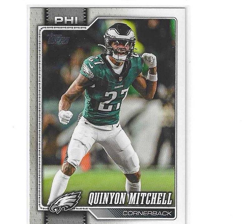 2025 Topps Football Quinyon Mitchell #249 Philadelphia Eagles front