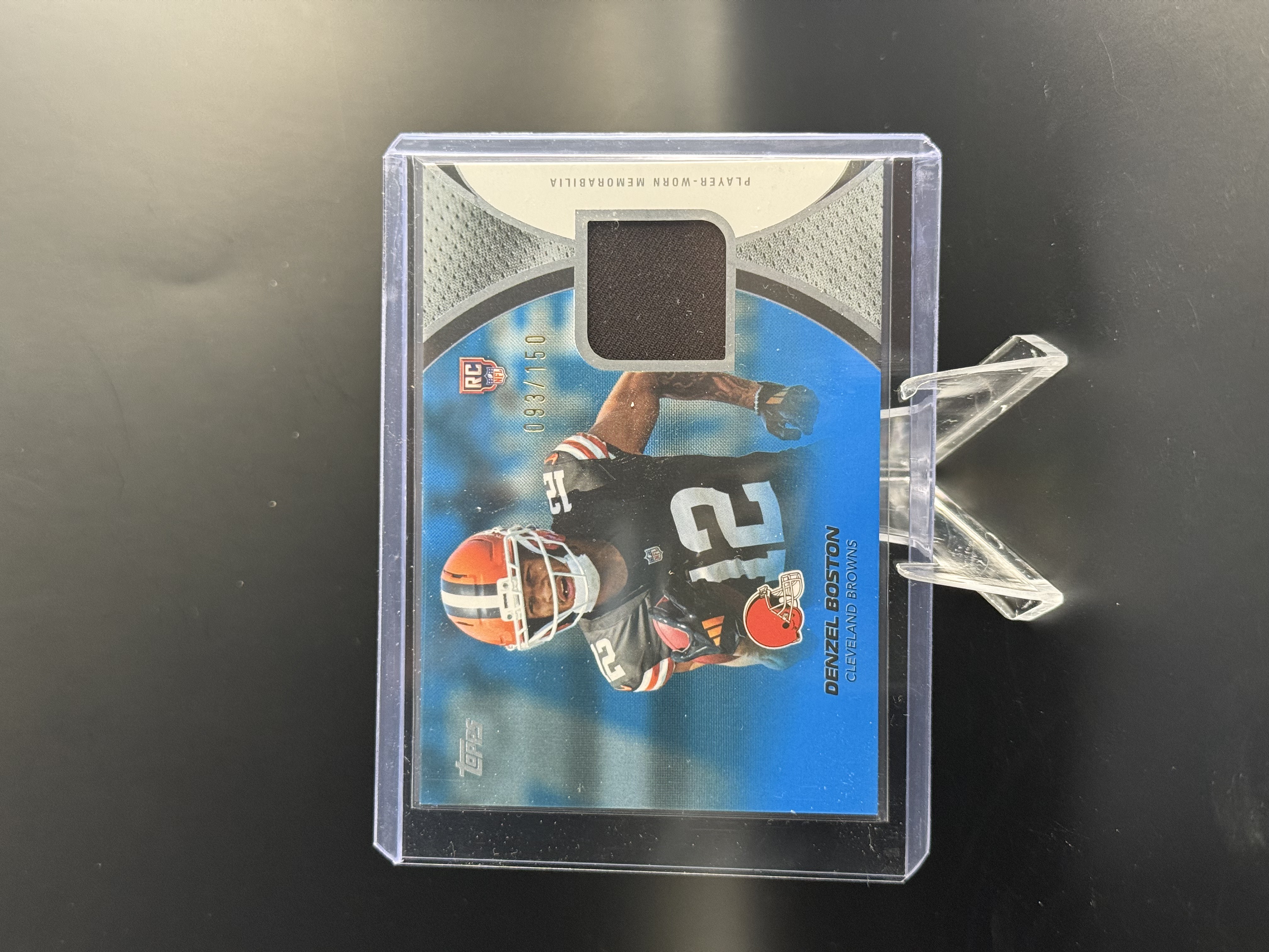 2026 Topps Flagship Football Denzel Boston NFL Rookies Material Card RMC-DB /150 front