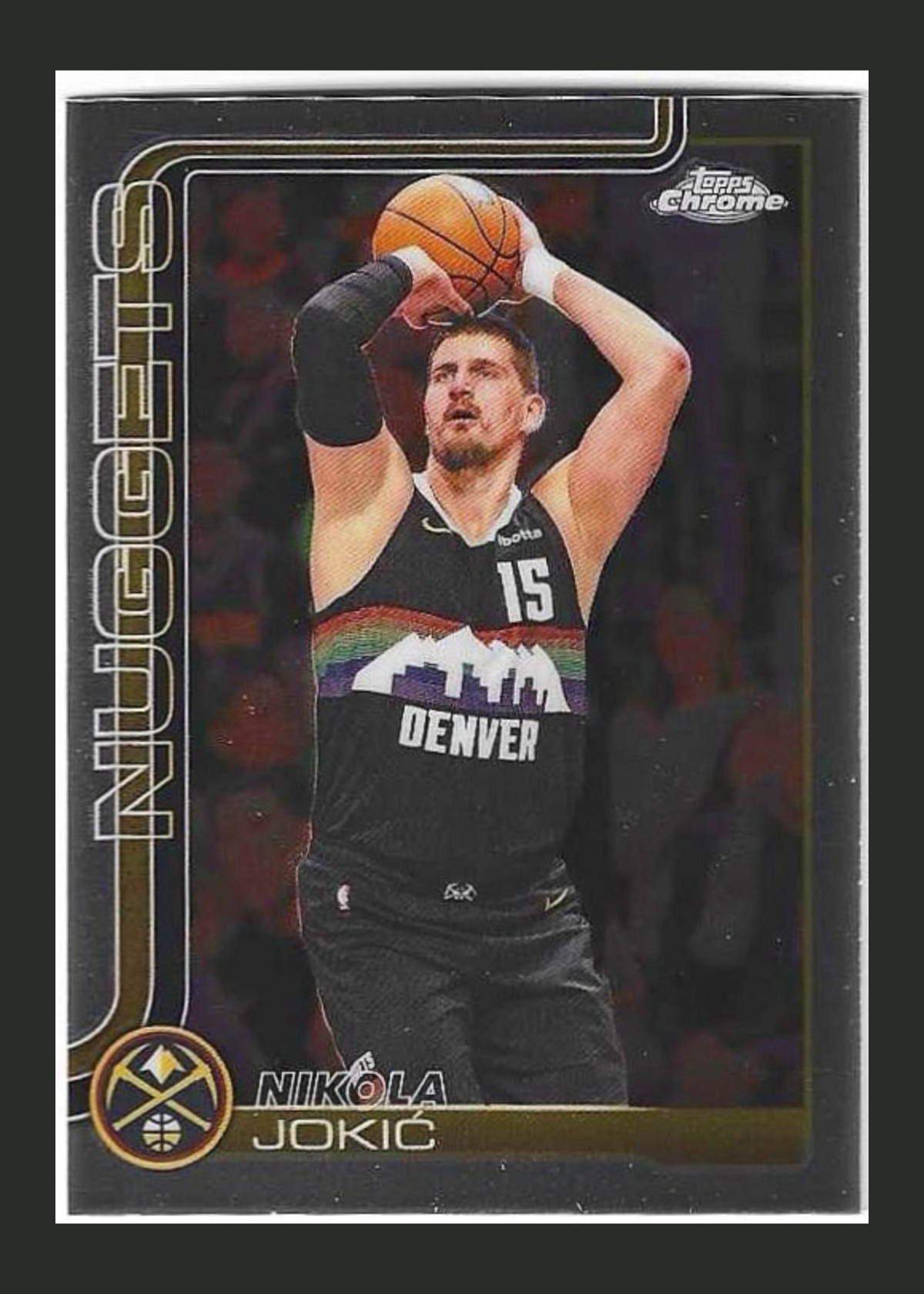 2025-26 Topps Chrome Basketball Nikola Jokic #12 Denver Nuggets front