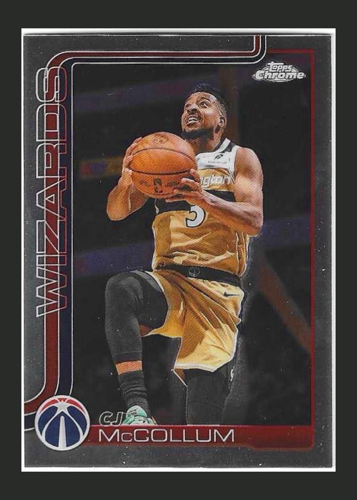 2025-26 Topps Chrome Basketball CJ McCollum #75 Washington Wizards front