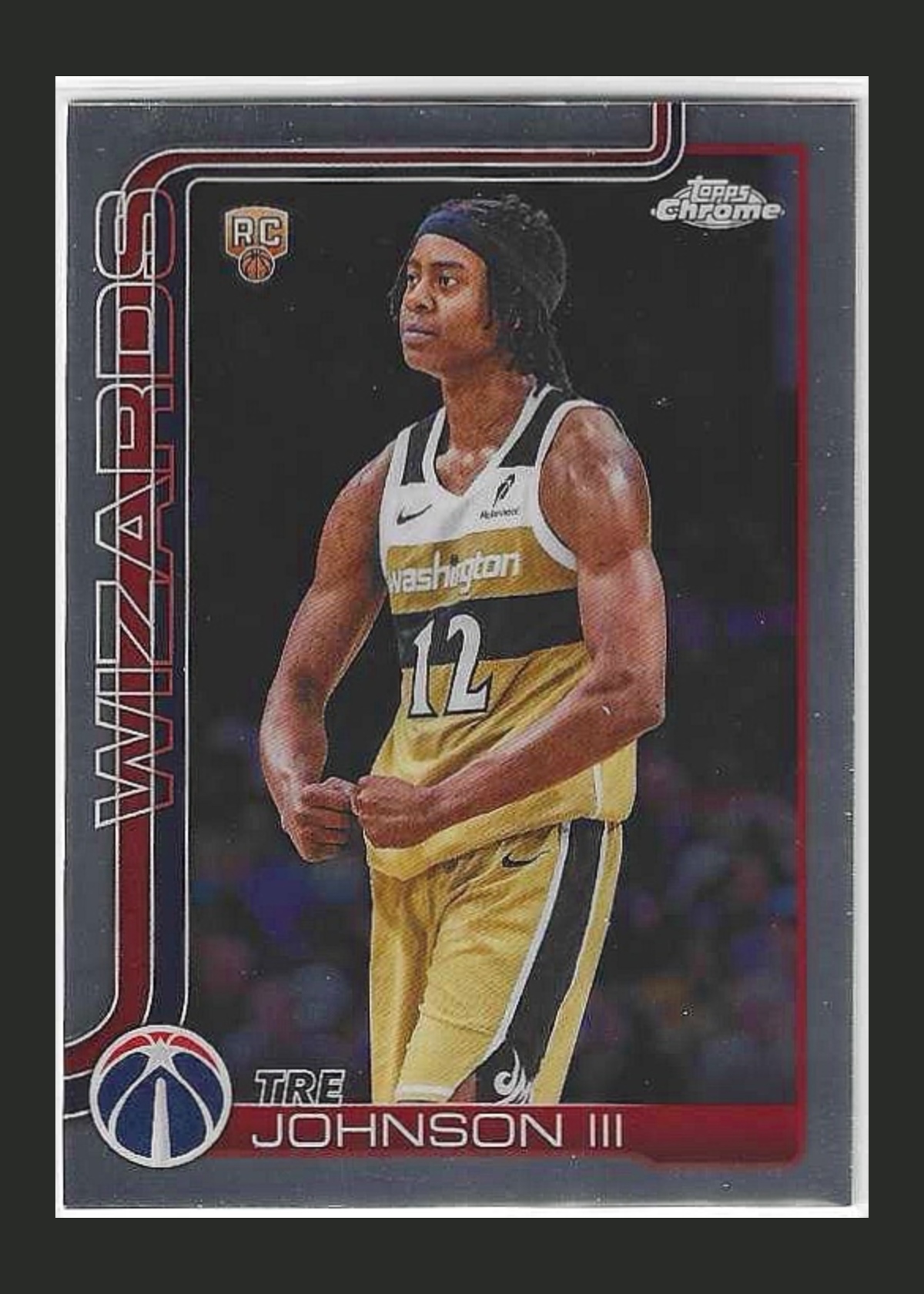 2025-26 Topps Chrome X-Fractor Tre Johnson III RC #156 front