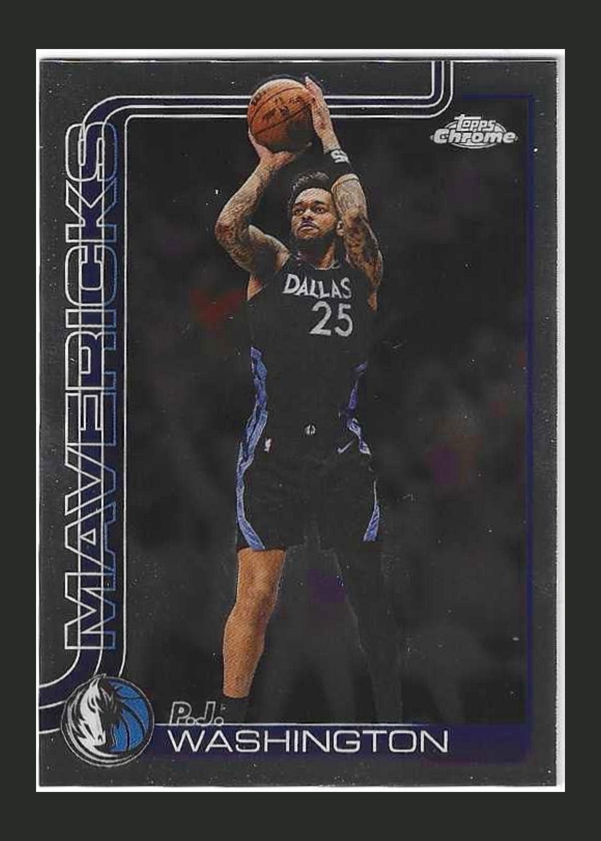 2025-26 Topps Chrome Basketball P.J. Washington #122 front