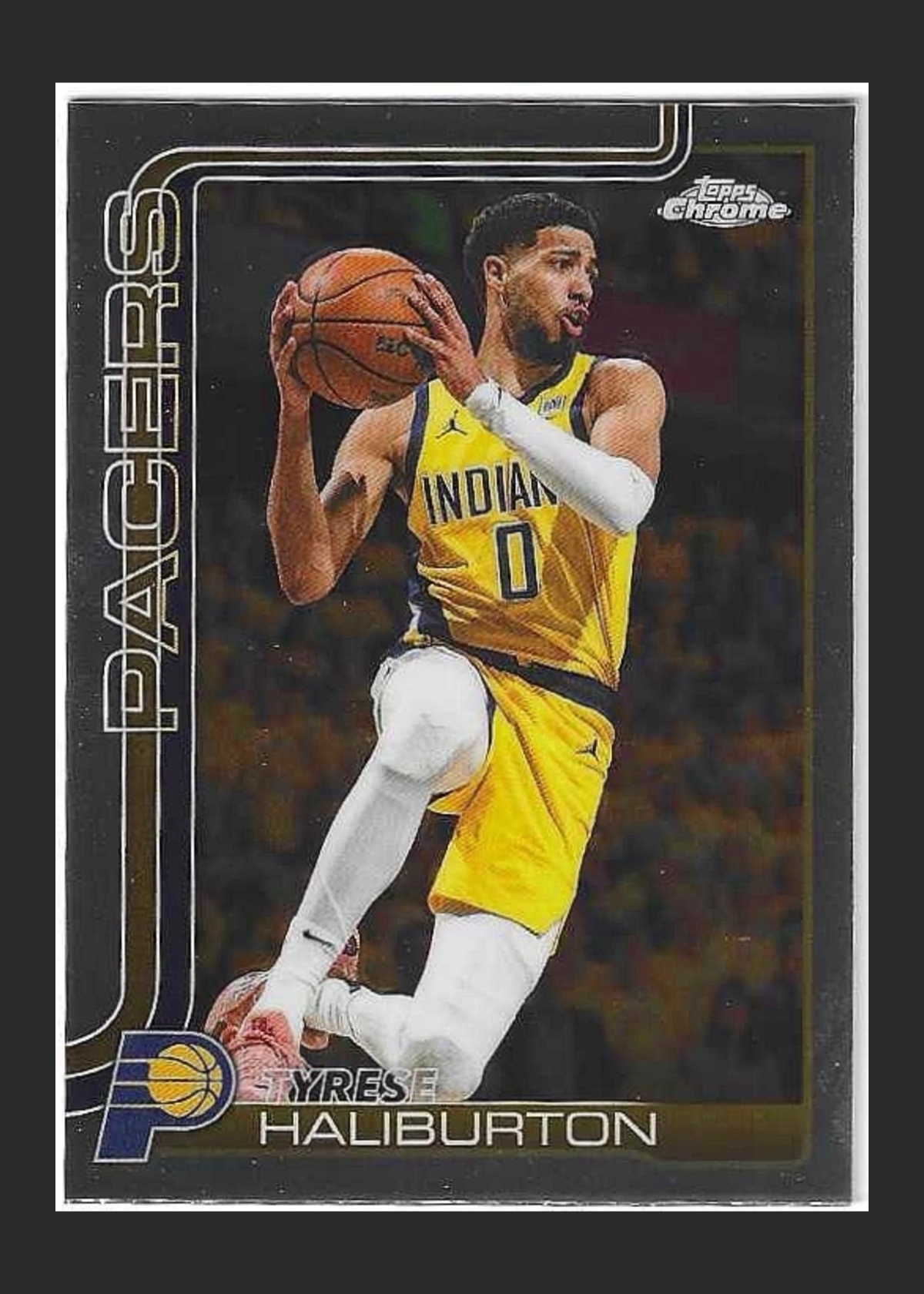 2025-26 Topps Chrome Tyrese Haliburton #18 Indiana Pacers front