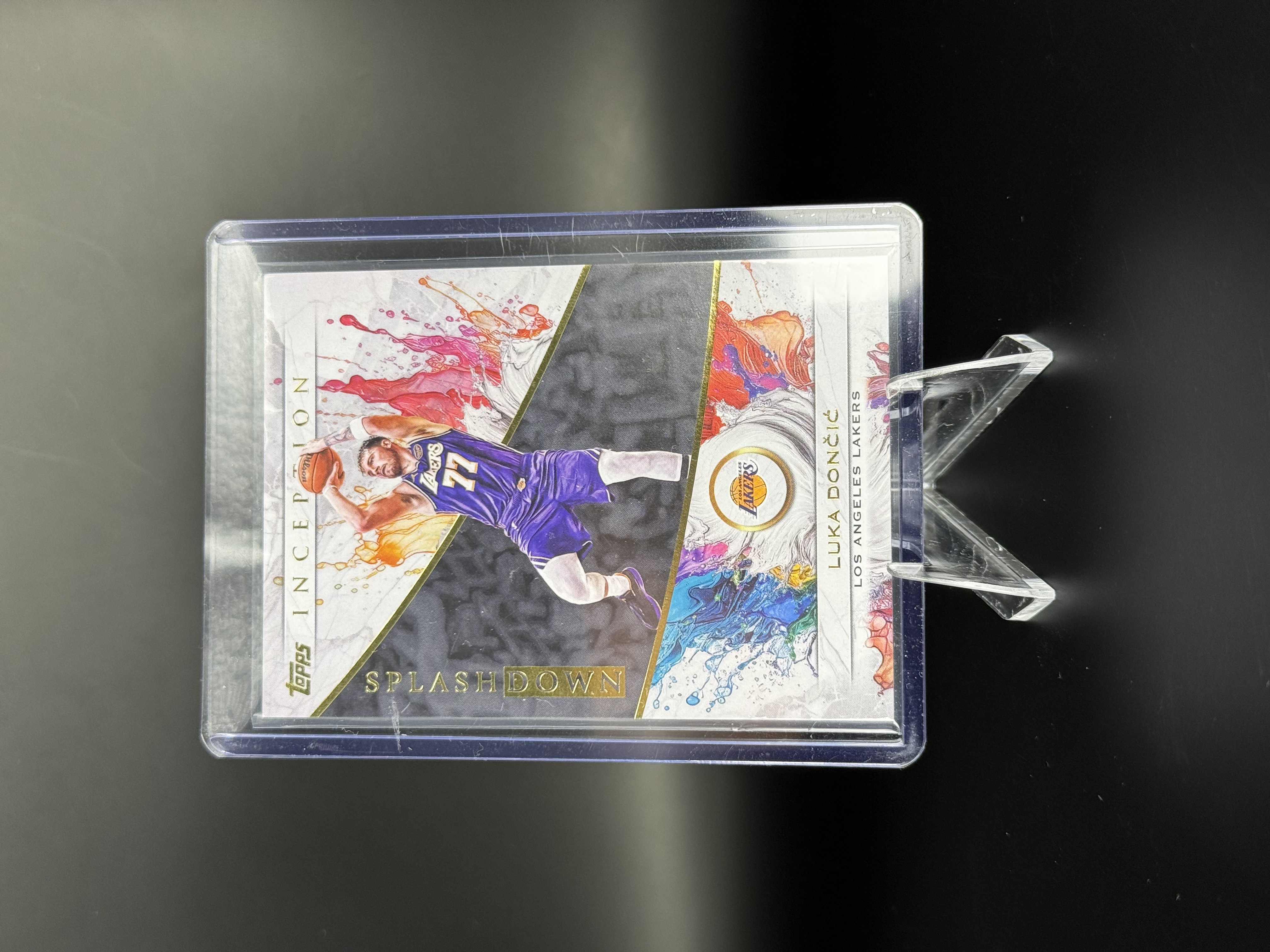 Luka Doncic 2025-26 Topps Inception Splash Down S-1 front